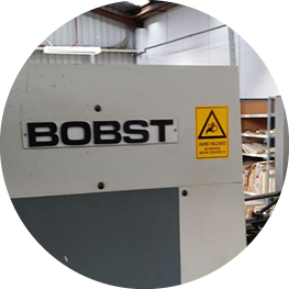 SEE OUR BIG BOBST DIECUTTER